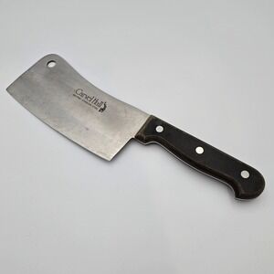Carvel Hall Meat Cleaver Knife Rostfrei Stainless Steel Japan Black Handle 11"